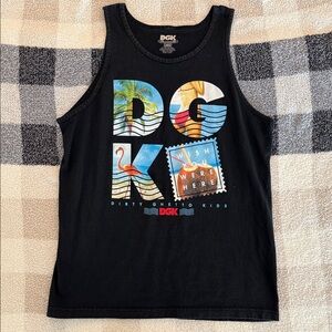 DGK Black Tank Top with Vibrant Graphic